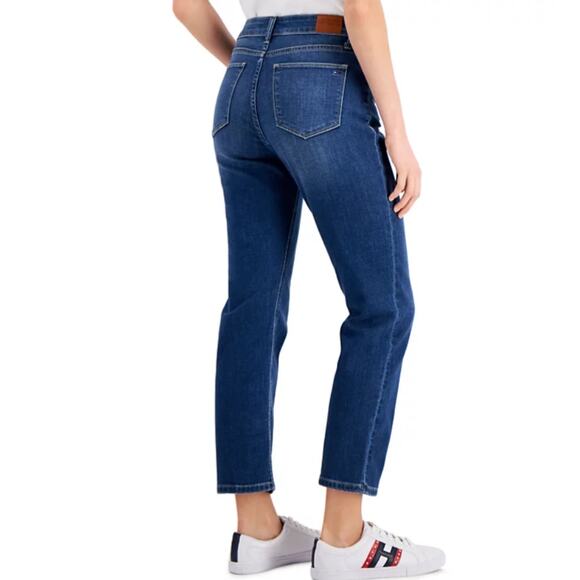 TOMMY HILFIGER JEANS WOMENS SIZE 6 FLEX CLASSIC STRAIGHT LEG ANKLE STRETCH - Picture 2 of 12